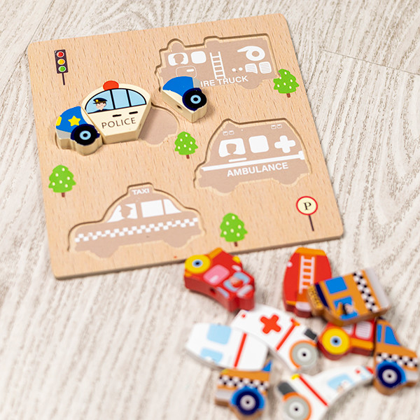 Puzzle de Madeira com Velcro - Entregas em 24 horas 