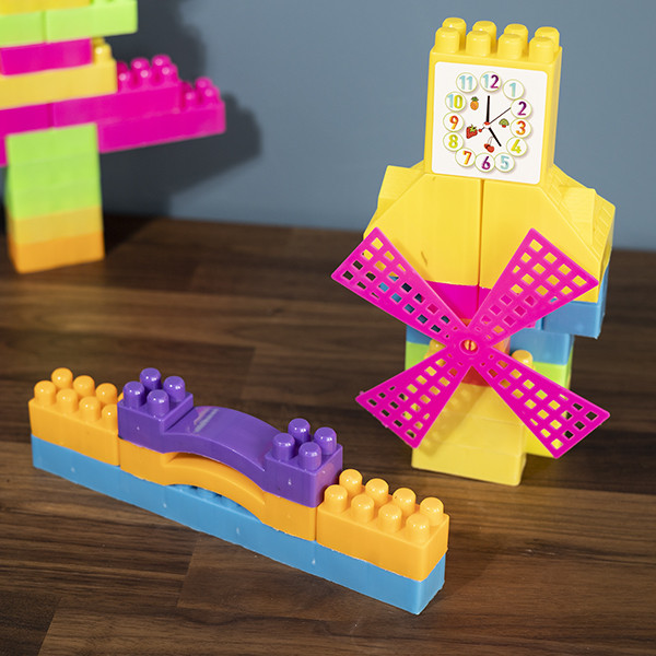 Bloques de Construcción Estilo LEGO con Mochila
