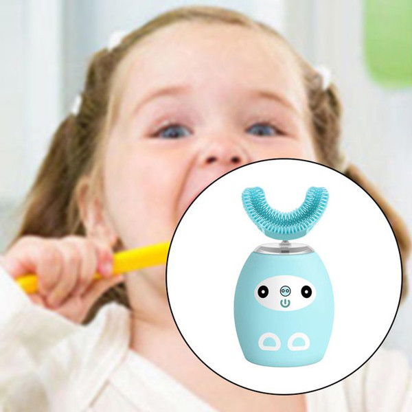 Brosse à dents électrique en forme de U pour enfants