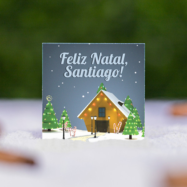 Customizable Christmas Village Magnet Tile