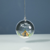 Customizable Plastic Christmas Ball Ornament
