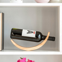 Porte-bouteille de vin flottant en bois