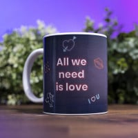 Valentine's Mug with Personalized Photo and Phrase