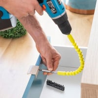 Magnetic Flexible Screwdriver Extender with Drillex Accessories
