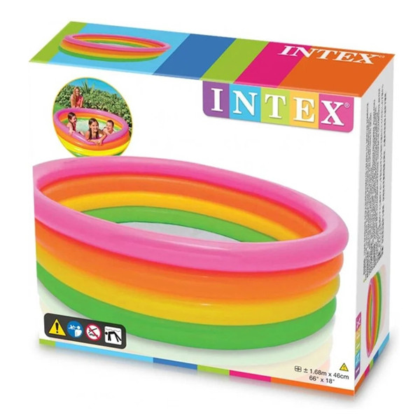 Intex Multicolor Inflatable Pool 168x46 cm