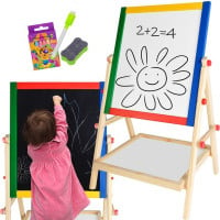 Double Sided White and Chalk Board
