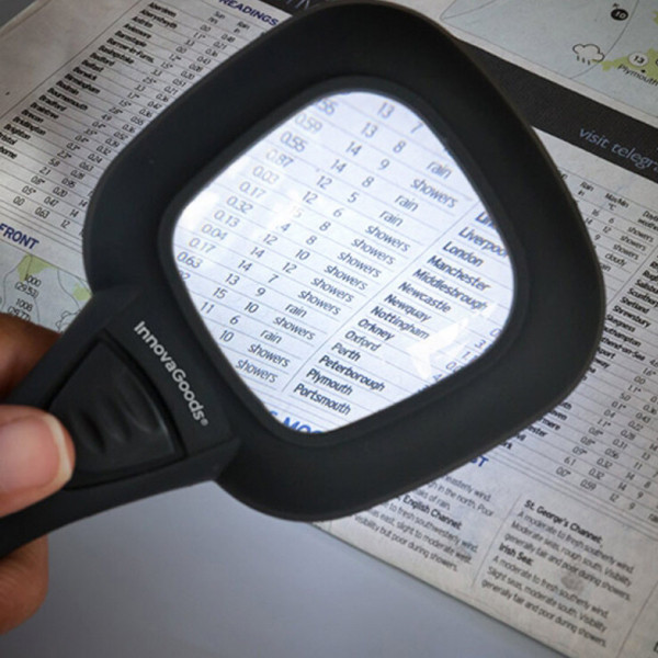 Lupa com LED e Luz UV