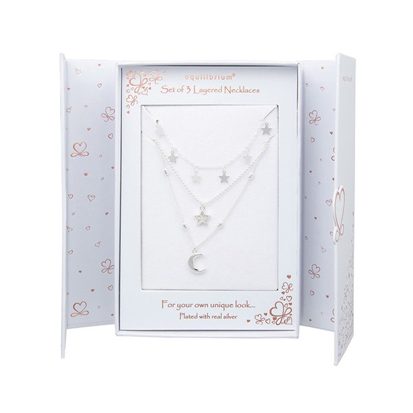 3 Moon Stars Combination Necklaces