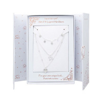 3 Hearts Matched Necklaces