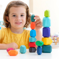 Stackable Wooden Stones (16 pieces)