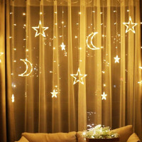 Moon and Stars LED Light Curtain