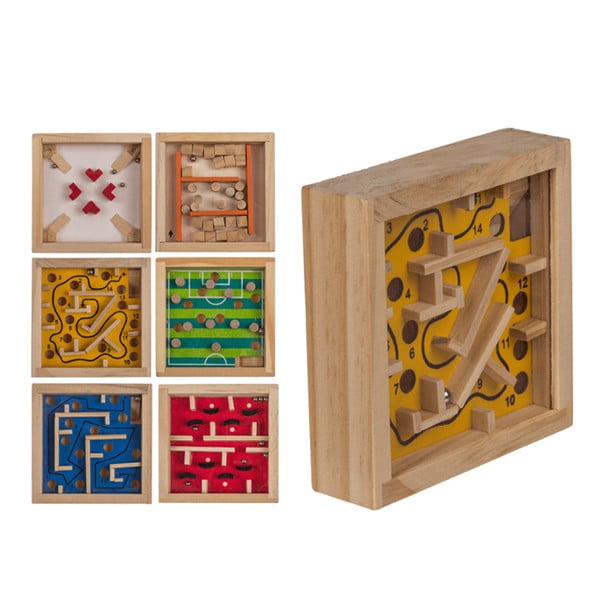 Jogo Labirinto em Madeira - Marcio Artesanatos - Kits e Gifts