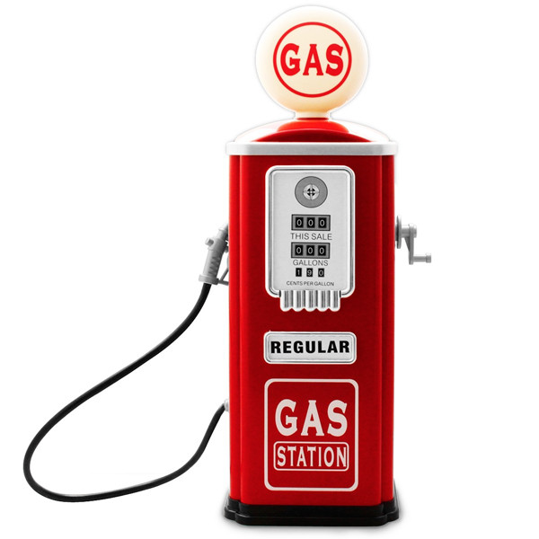 Bomba de Gasolina Vermelha Retro