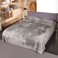 Double Bed Cover Grey 230x230 cm