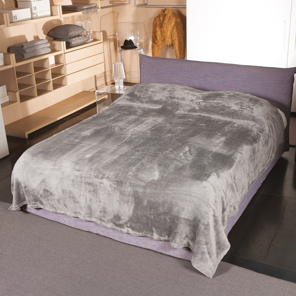 Funda de cama doble gris 230x230 cm