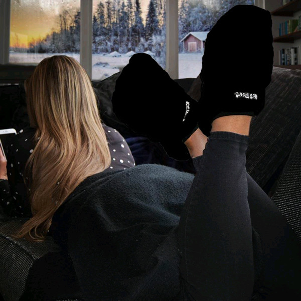 Pantufas de Aquecimento Micro-ondas Hot Feet Preto