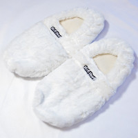 Zapatillas Blancas para Microondas Hot Feet