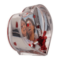 3D Heart Frame with Water and Hearts