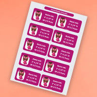 Kit d'étiquettes de super-héros violettes pour la rentrée