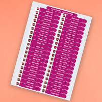 Kit d'étiquettes de super-héros violettes pour la rentrée