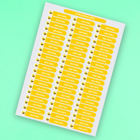 Kit d'étiquettes jaune pour la rentrée des classes de super héros
