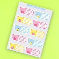 Kit de etiquetas para el regreso a clases para cerdos
