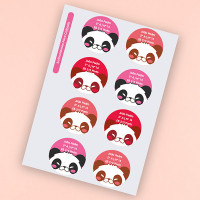 Kit de etiquetas para el regreso a clases de Panda