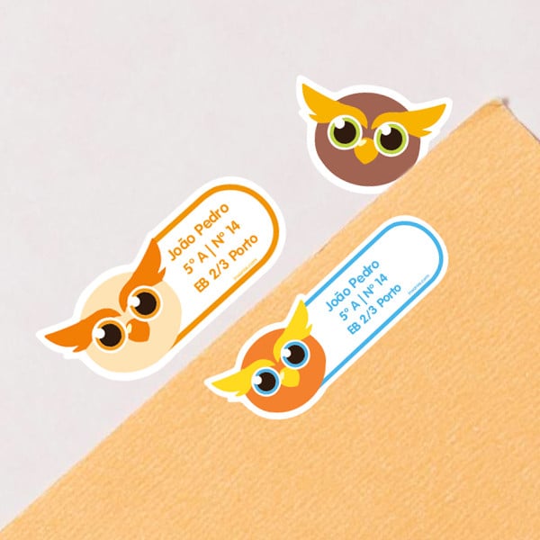 Owl Back to School Labels Kit