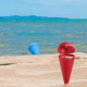 Cenicero de playa con tapa