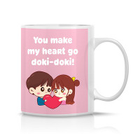 You Make My Heart Go Doki-Doki! Mug Customizable