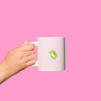 Personalized Pink Girl Mug
