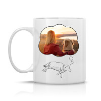 Dog Mug Love with Customizable Photo