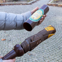 Paraguas para botellas de cerveza