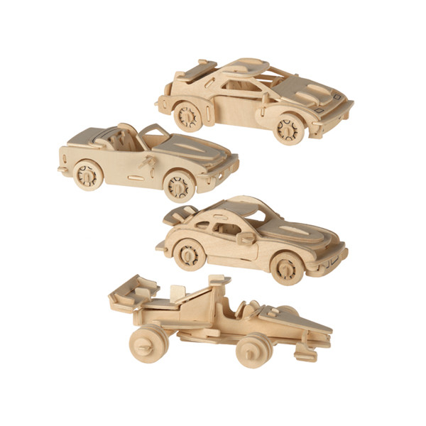 Wooden Car Puzzle in 3D