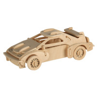Wooden Car Puzzle in 3D