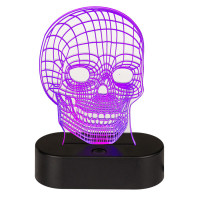 Lámpara LED 3D Skull