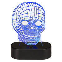 Lampe LED Skull 3D