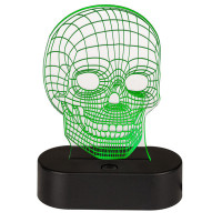 Lampe LED Skull 3D
