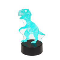 Candeeiro LED 3D Dinossauro