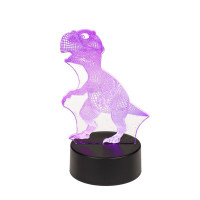 Lámpara LED de dinosaurio 3D