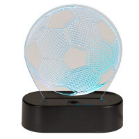 Lámpara de balón de fútbol LED 3D
