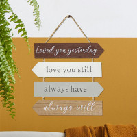 Placa Decorativa Loved you Always Will