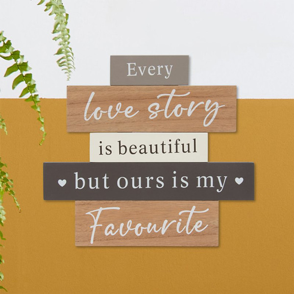Love Story Decorative Plaque