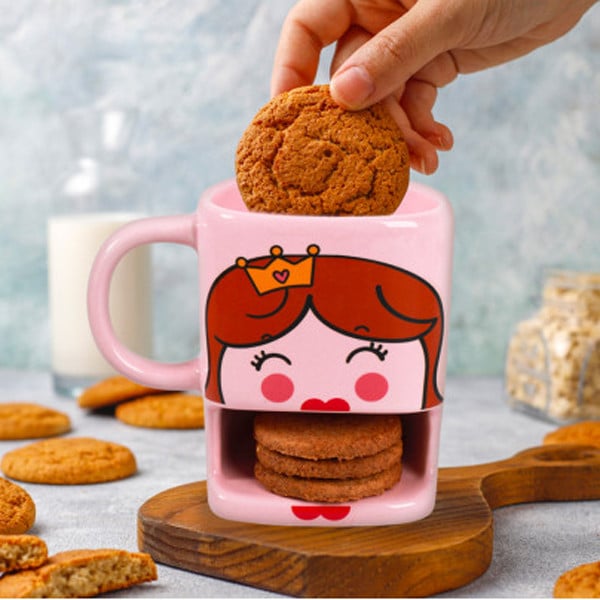 Caneca Porta-biscoitos Princesa